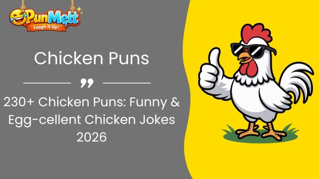 230+ Chicken Puns: Funny, Cute & Egg-cellent Chicken Jokes 2026