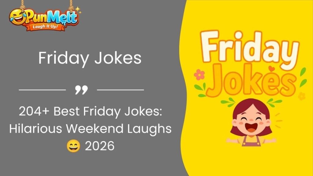 204 Friday Jokes: Hilarious Clean Jokes to Kickstart Your Weekend 😂 2026