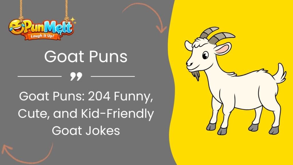 204+ Goat Puns: Funny & Kid-Friendly Goat Jokes 2026