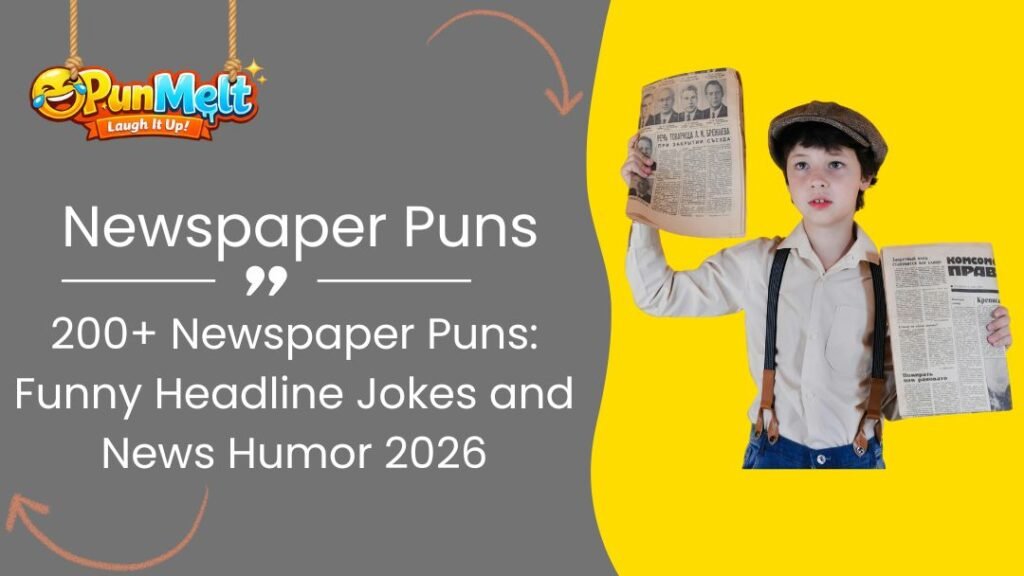 200+ Newspaper Puns: Funny Headline Jokes and News Humor 2026