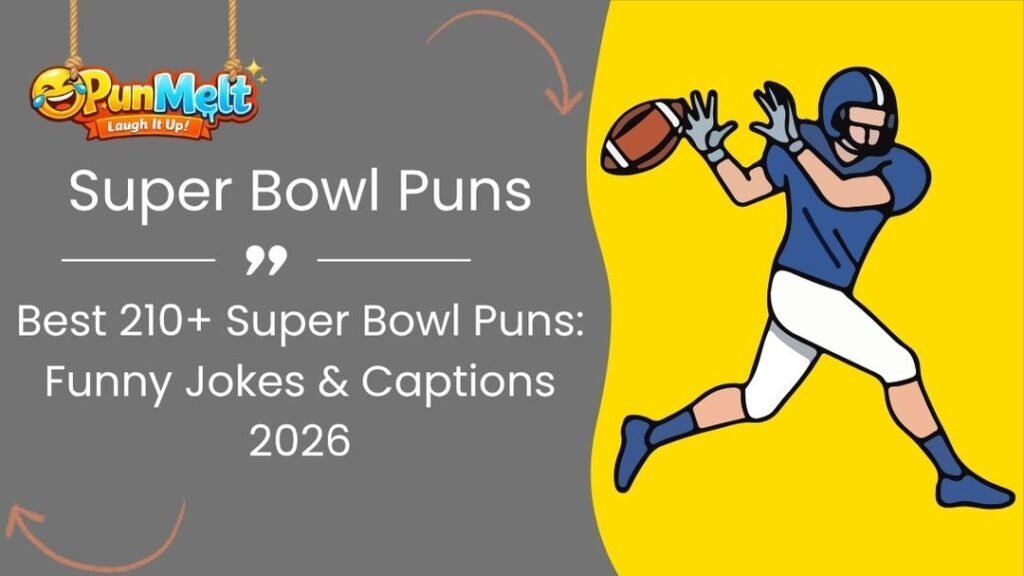 Best 210+ Super Bowl Puns: Funny Jokes & Captions 2026