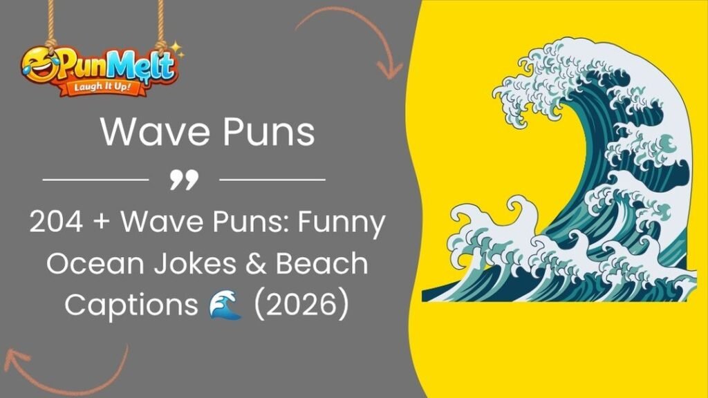 204 + Wave Puns: Funny Ocean Jokes & Beach Captions 🌊 2026